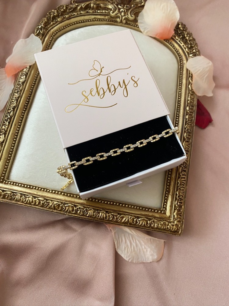 gold chain bileklik | altın kaplama
