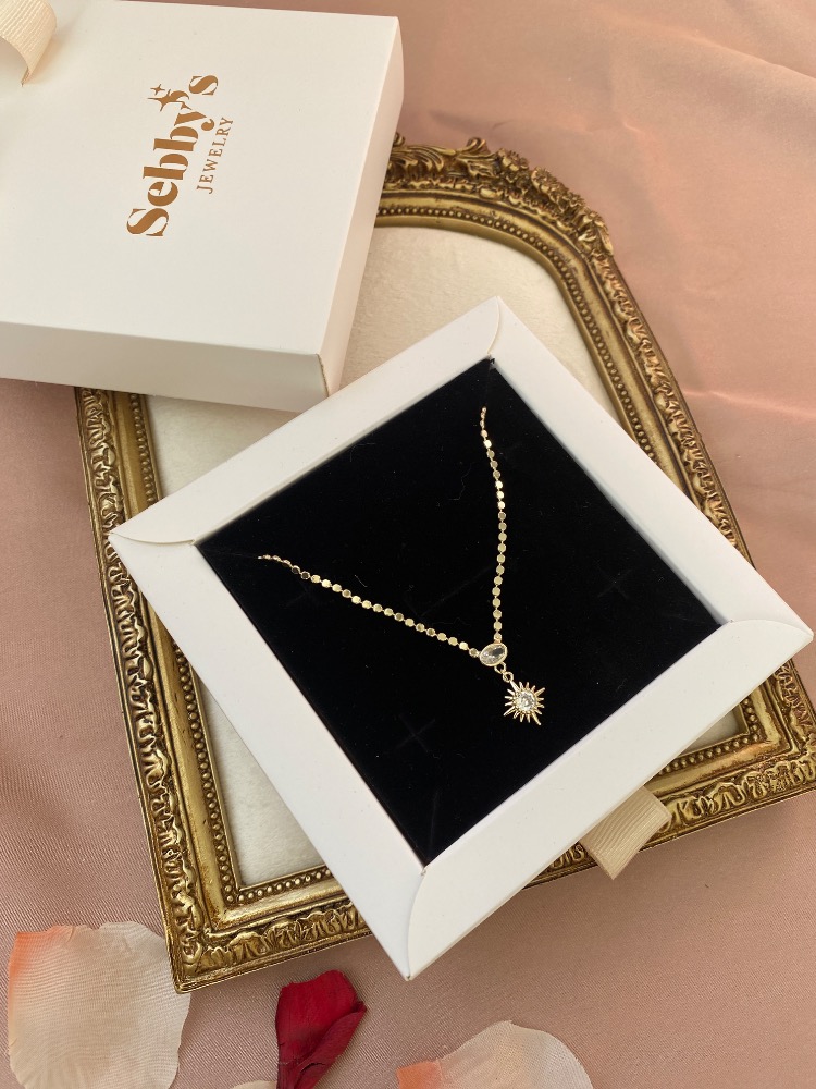 gold luna kolye | altın kaplama