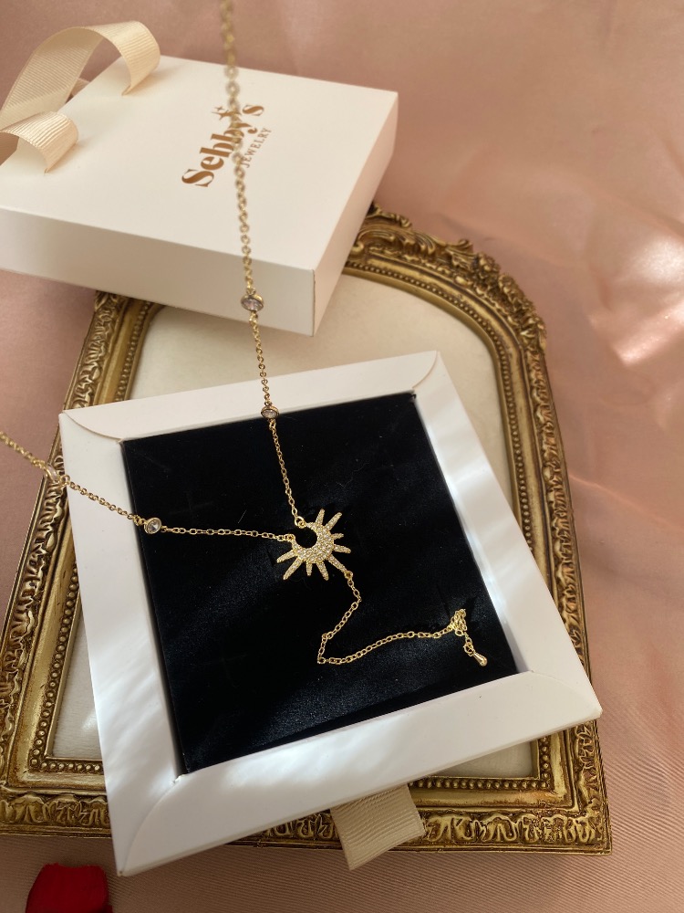 gold solaris y kolye | altın kaplama