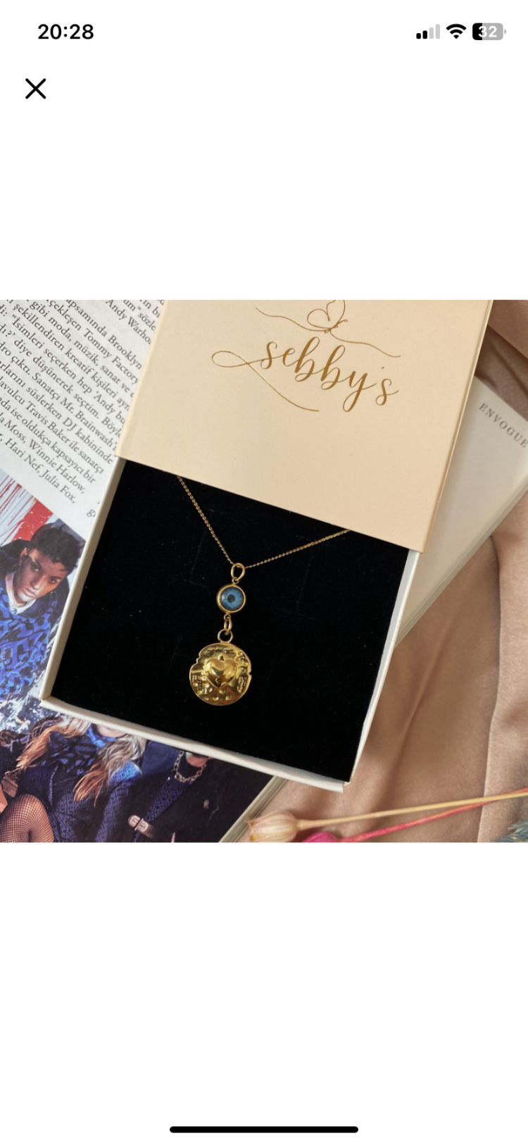 gold plaka III kolye | çelik