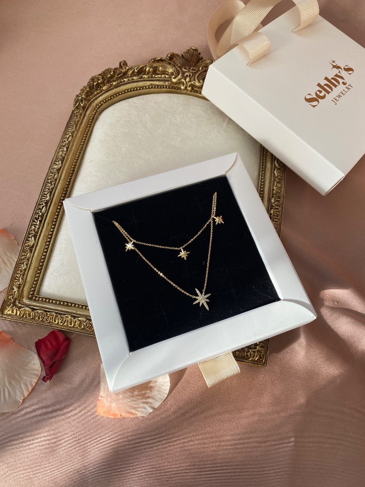 gold lustre kolye | altın kaplama
