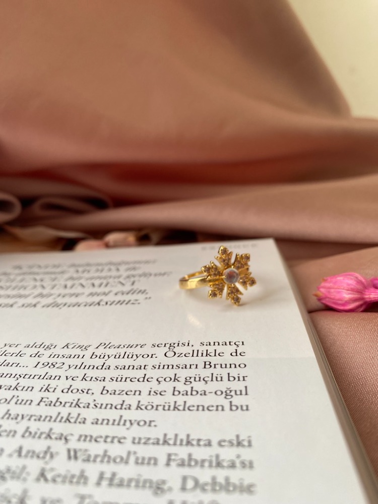 stella yüzük | altın kaplama