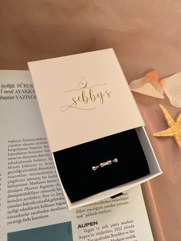 silver thea yüzük | altın kaplama