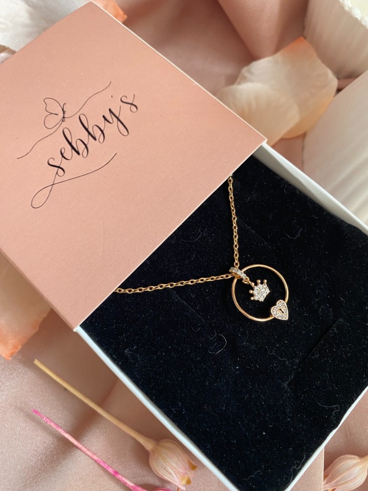 heart crown kolye | xuping 