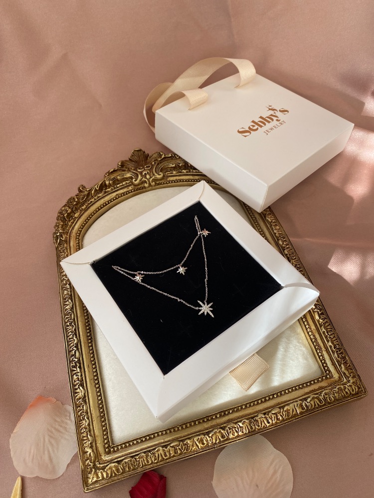 silver lustre kolye | altın kaplama