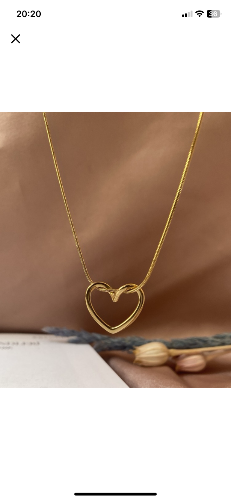 loop heart kolye | çelik