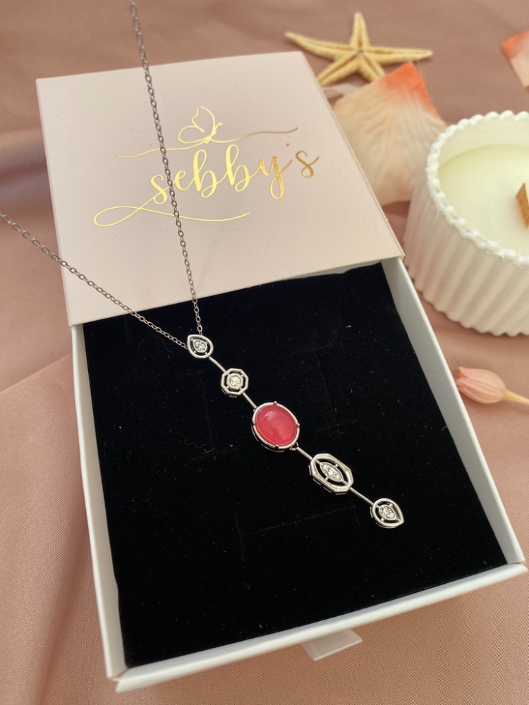 silver nar çiçeği y kolye | altın kaplama