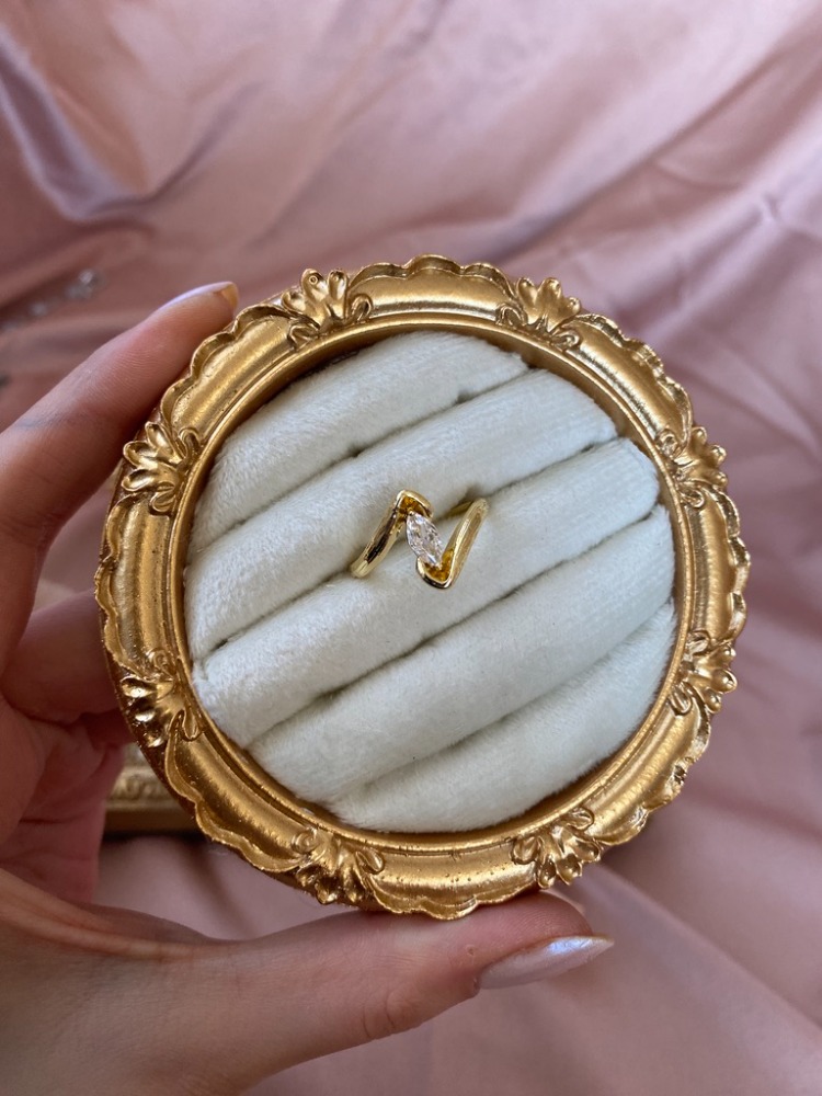 gold diana yüzük | altın kaplama