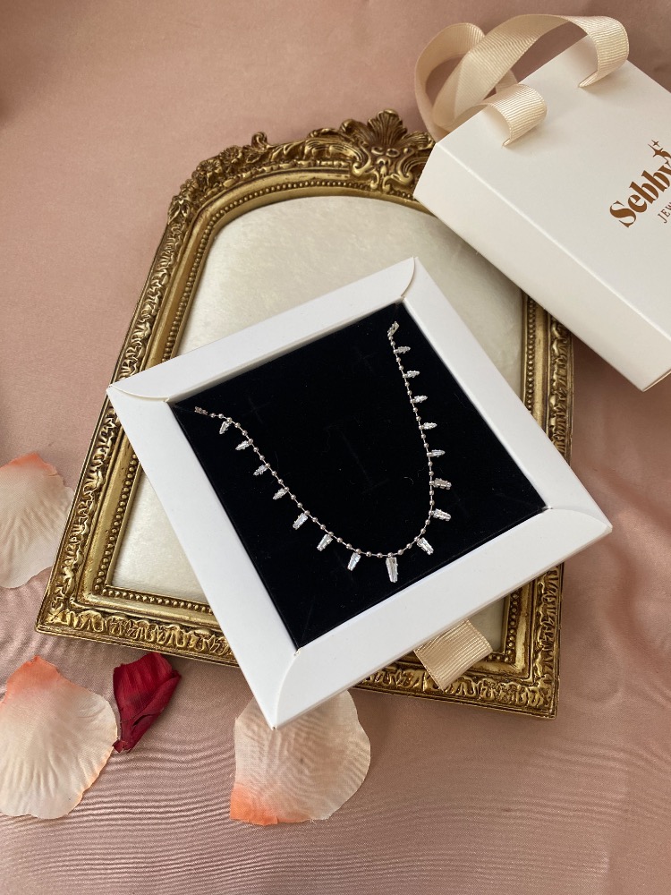 silver glow kolye | altın kaplama
