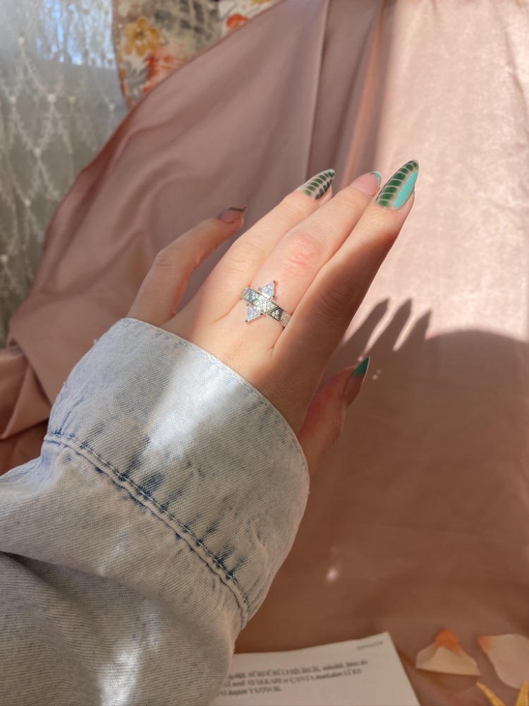silver shine yüzük | altın kaplama