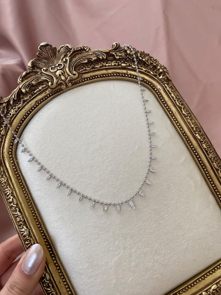 silver glow kolye | altın kaplama