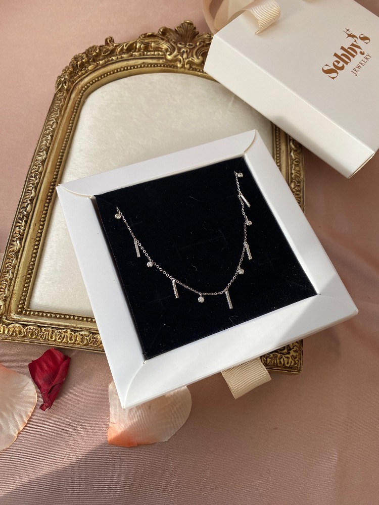 silver betty zincir kolye | altın kaplama