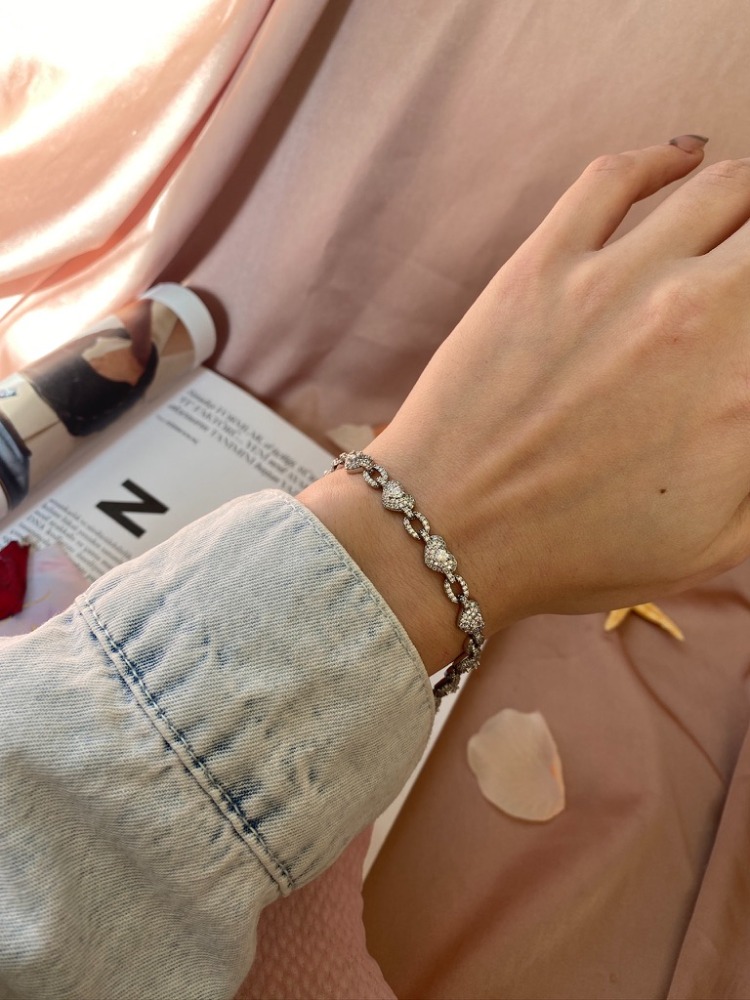 diamond heart bileklik | xuping