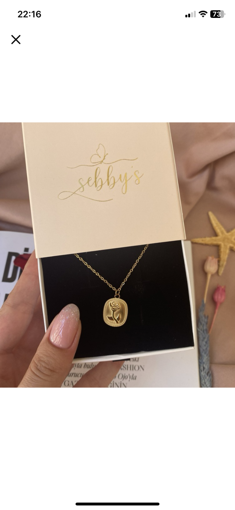 rosy antik kolye | çelik