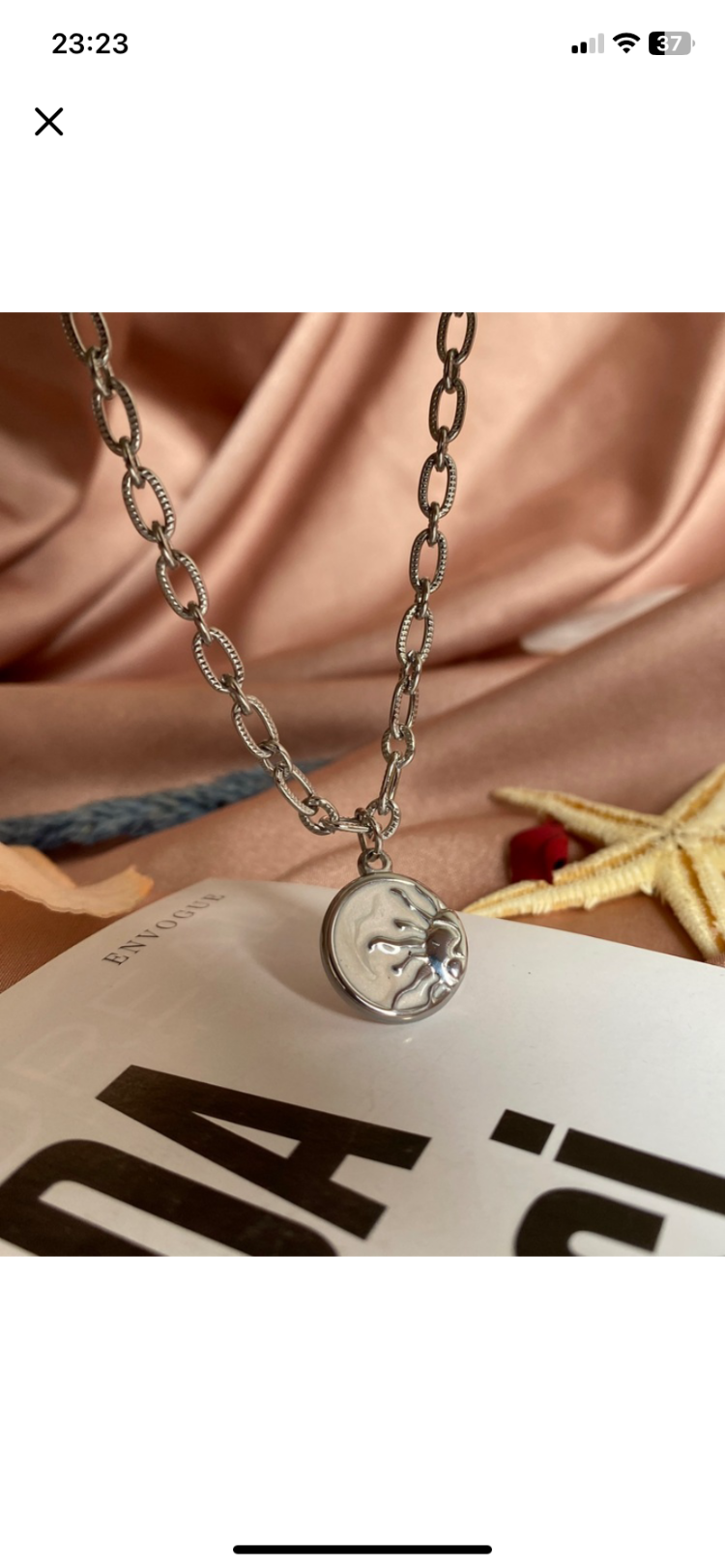 silver sun kolye | altın kaplama