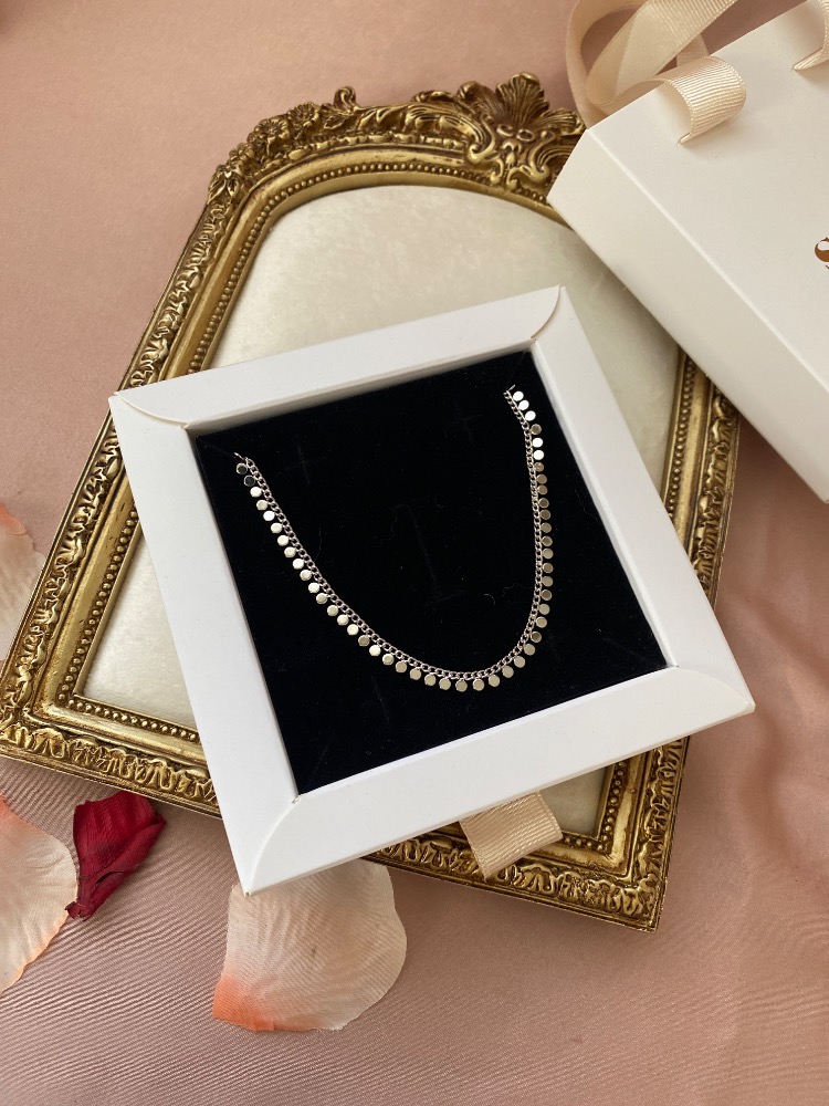 silver glimmer kolye | altın kaplama