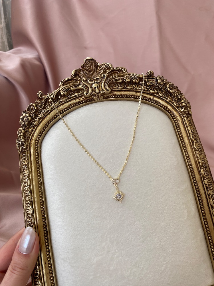 gold luna kolye | altın kaplama