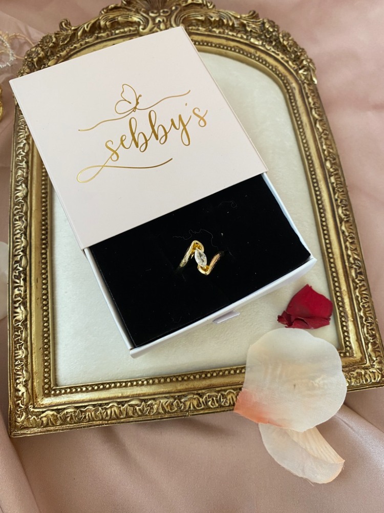 gold diana yüzük | altın kaplama