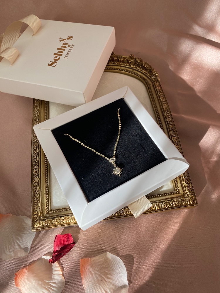 gold luna kolye | altın kaplama