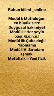 Ruhun Bilimi _ Modül I: Duygusal Hakimiyet