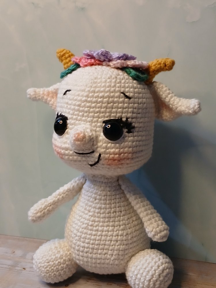 Sevimli Keçi Amigurumi | El Yapımı Oyuncak | Dekoratif Hediye
