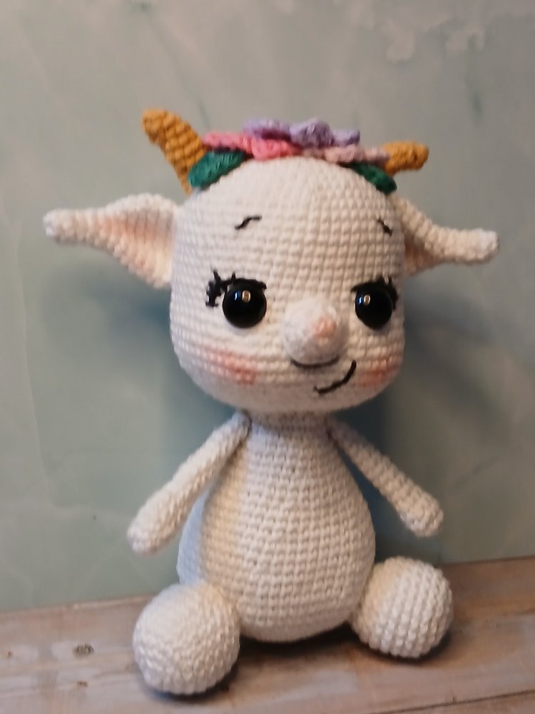 Sevimli Keçi Amigurumi | El Yapımı Oyuncak | Dekoratif Hediye