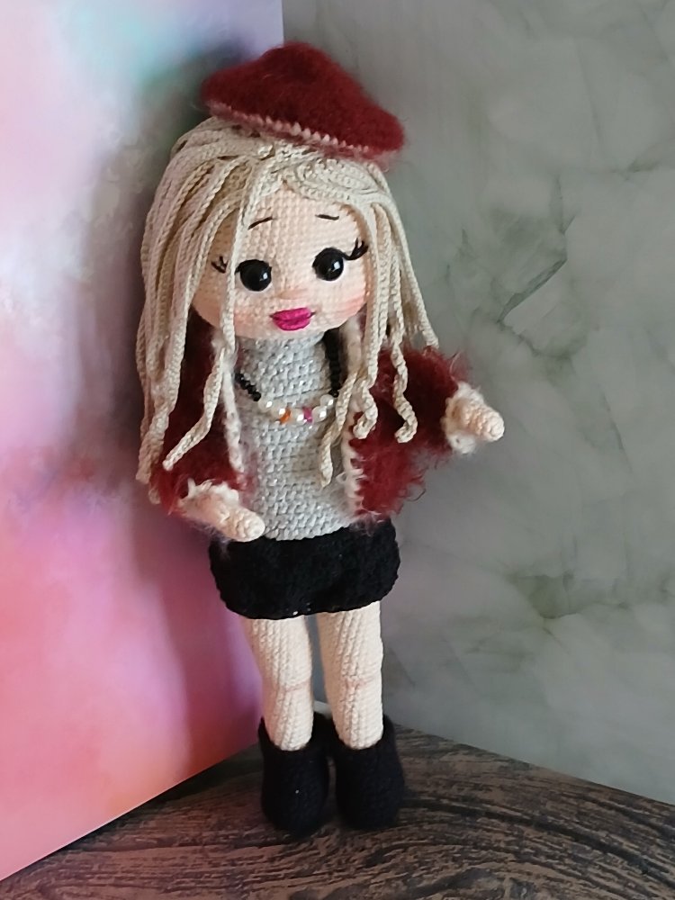 Amelia – Koleksiyonluk El Yapımı Amigurumi Bebek