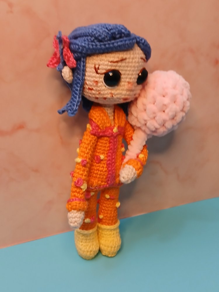 Turuncu pijamali el yapımı amigurumi