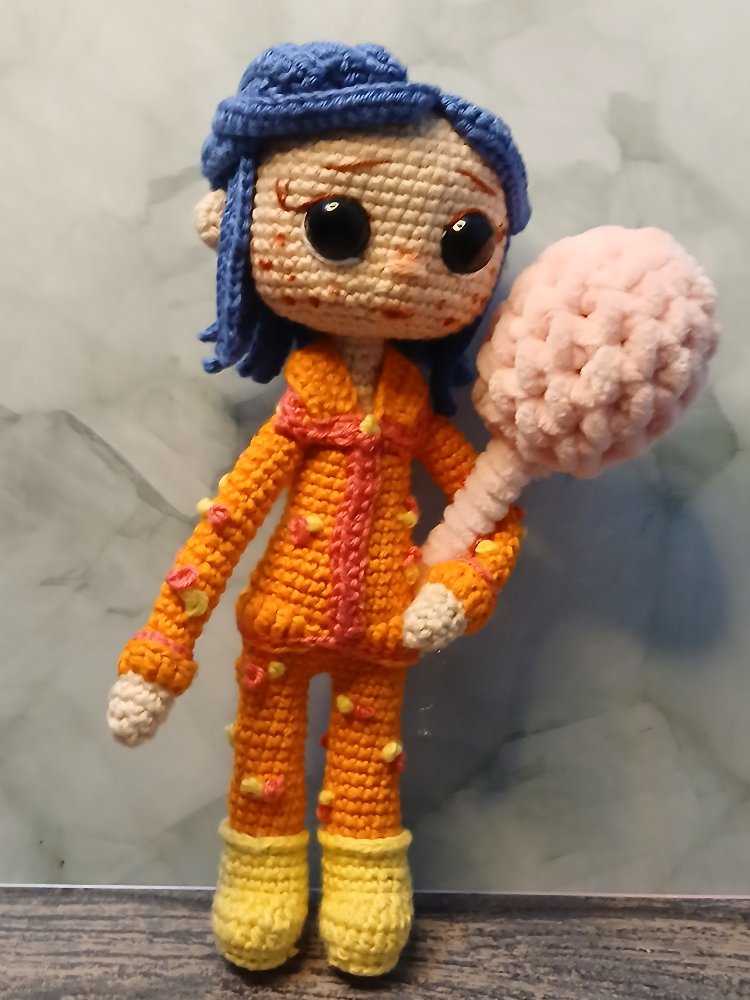 Turuncu pijamali el yapımı amigurumi