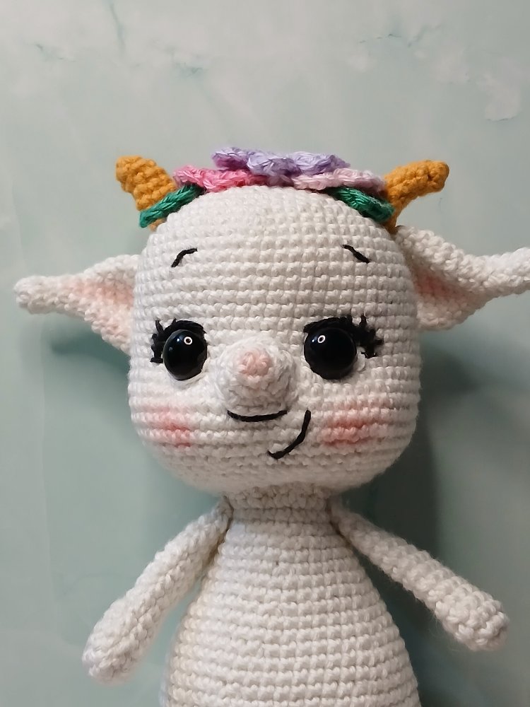 Sevimli Keçi Amigurumi | El Yapımı Oyuncak | Dekoratif Hediye