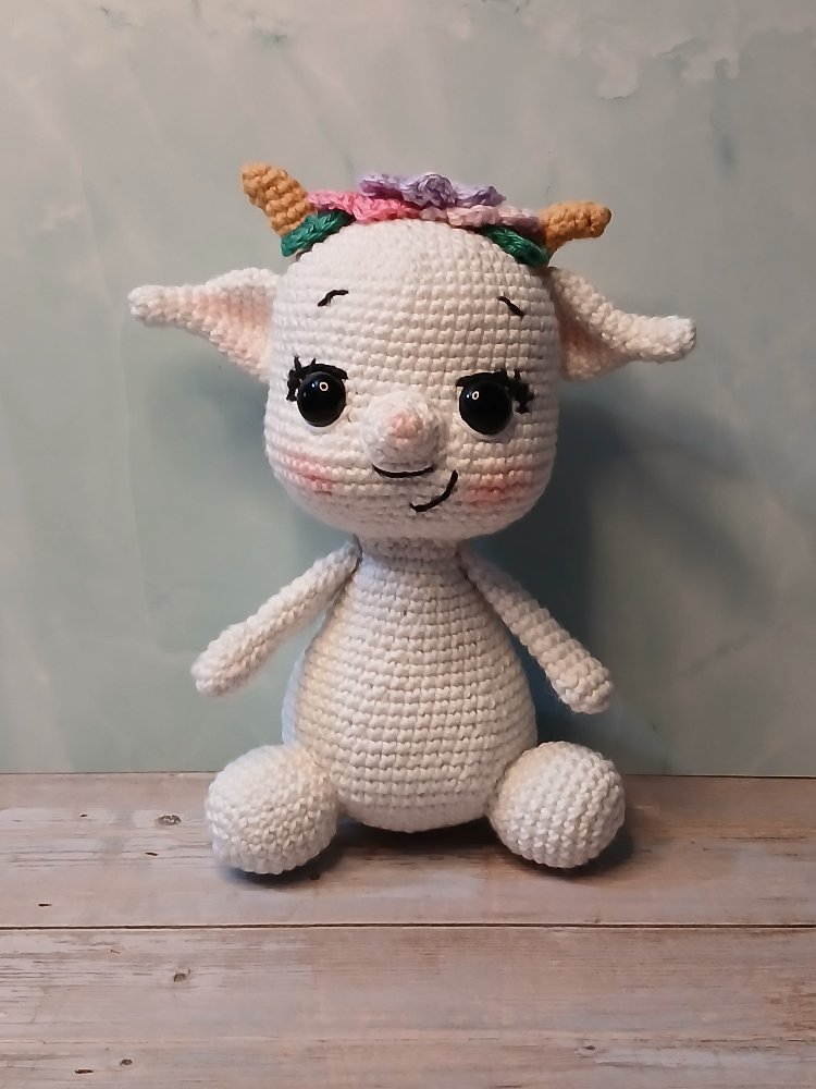 Sevimli Keçi Amigurumi | El Yapımı Oyuncak | Dekoratif Hediye