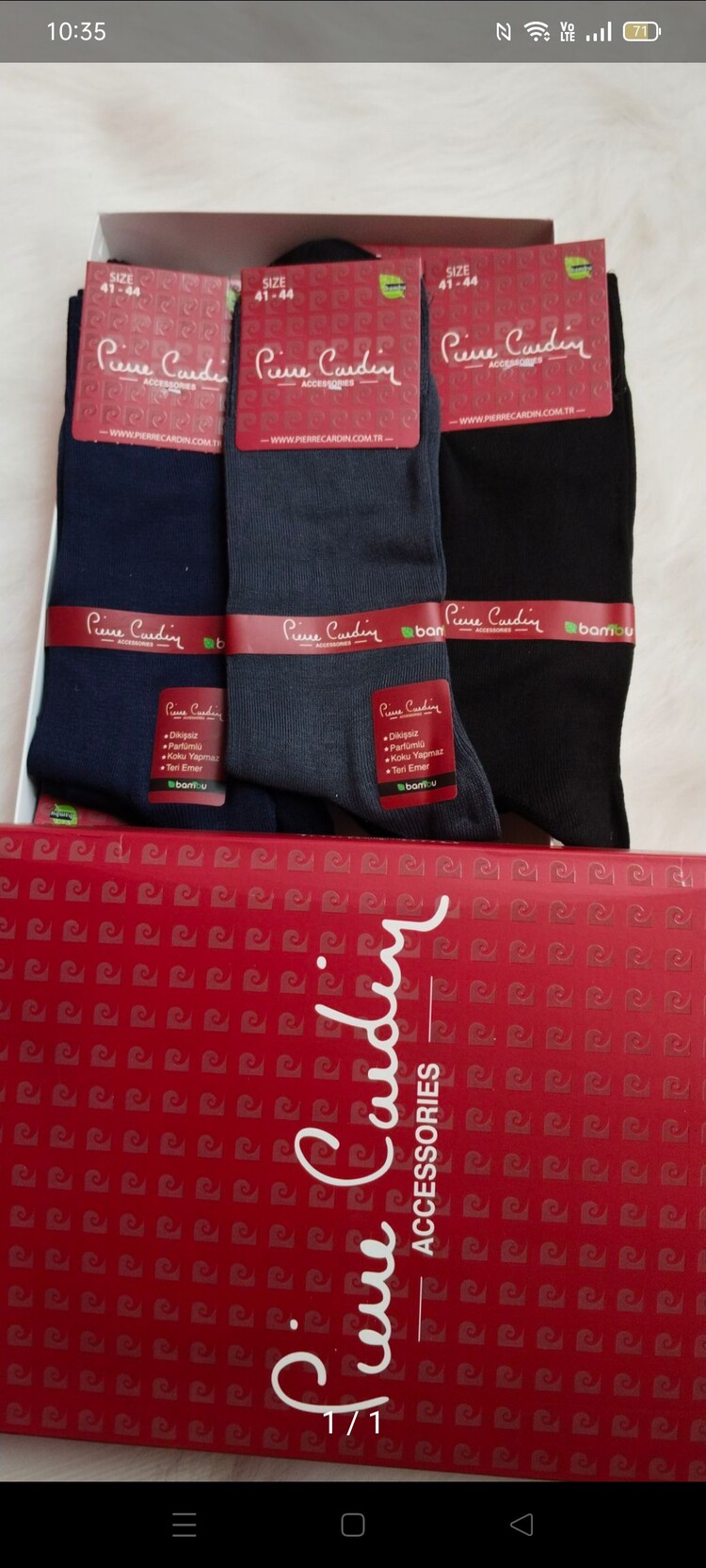 12 li Pierre Cardin erkek çorap