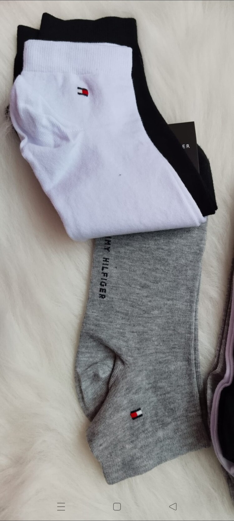 kaliteli Tommy Hilfiger üçlü erkek çorap
