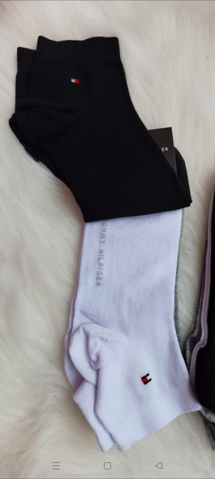 kaliteli Tommy Hilfiger üçlü erkek çorap