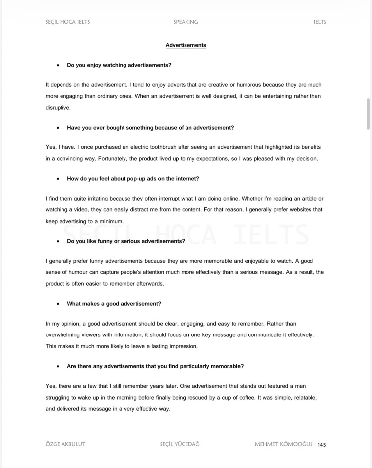 IELTS Speaking Guide