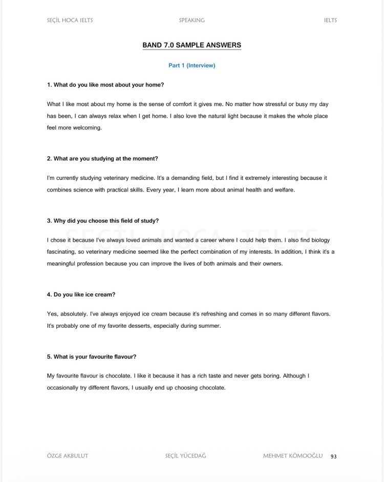 IELTS Speaking Guide