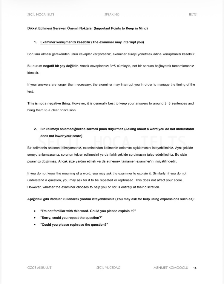 IELTS Speaking Guide