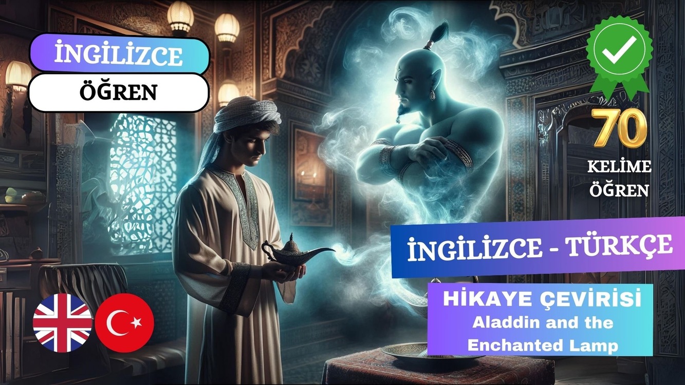 Aladdin and the Enchanted Lamp (İngilizce - Türkçe Hikaye)