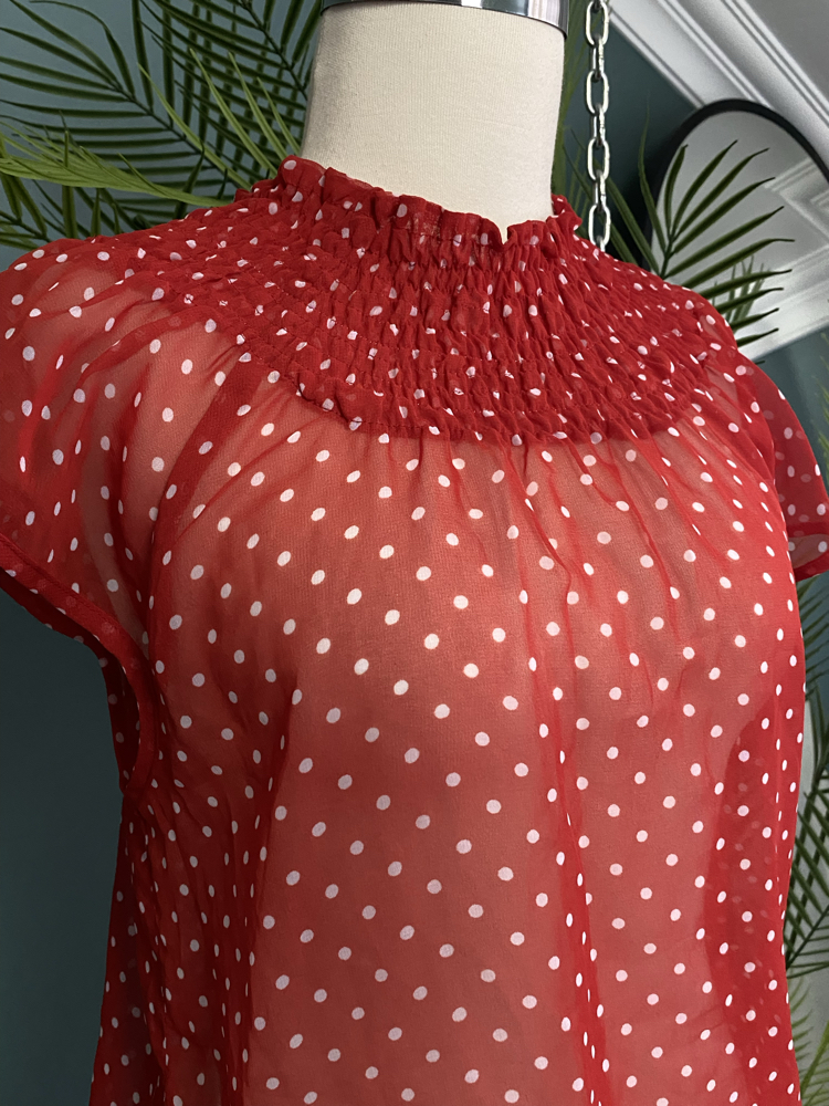 Red Polka Dot Top 