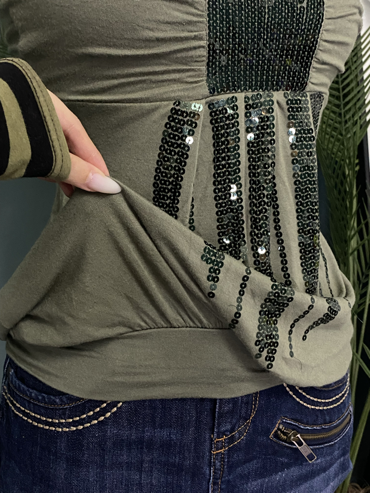 Sequin Bubble Top 