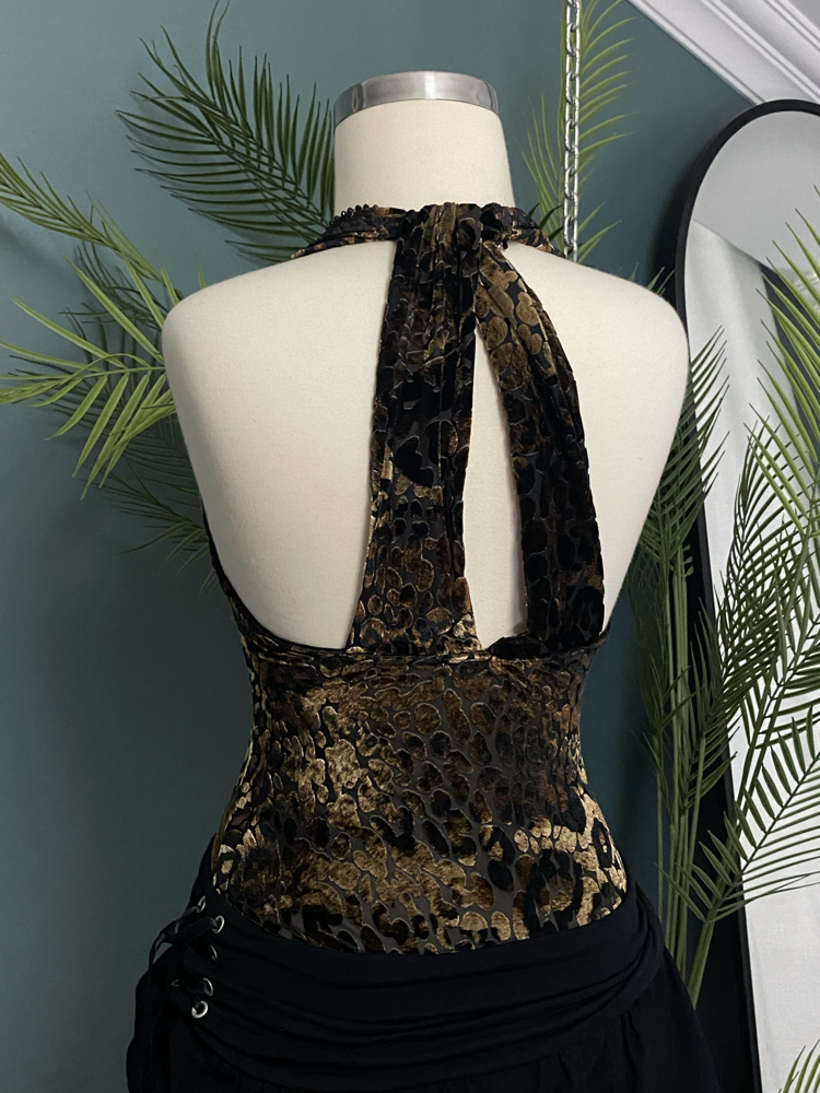 Velvet Burnout Bodysuit