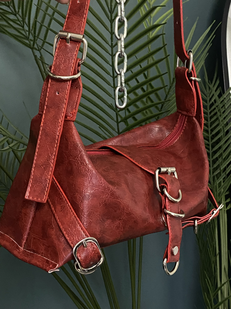 Y2k Moto Buckle Bag
