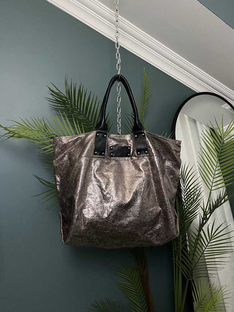 Metallic Tote