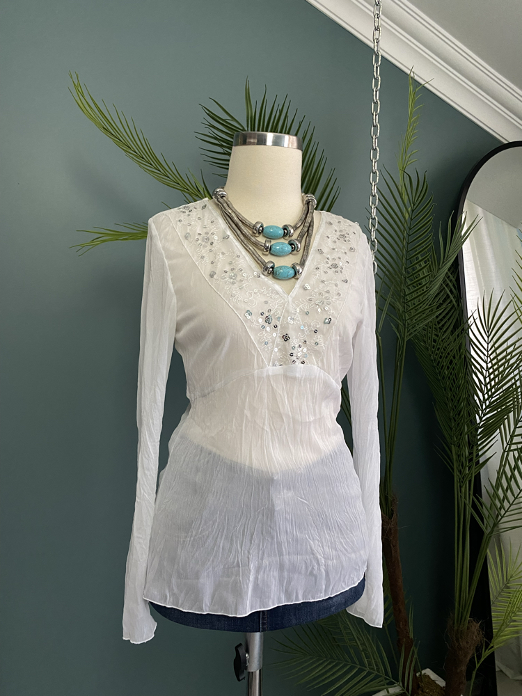 Du Se Sequin Blouse