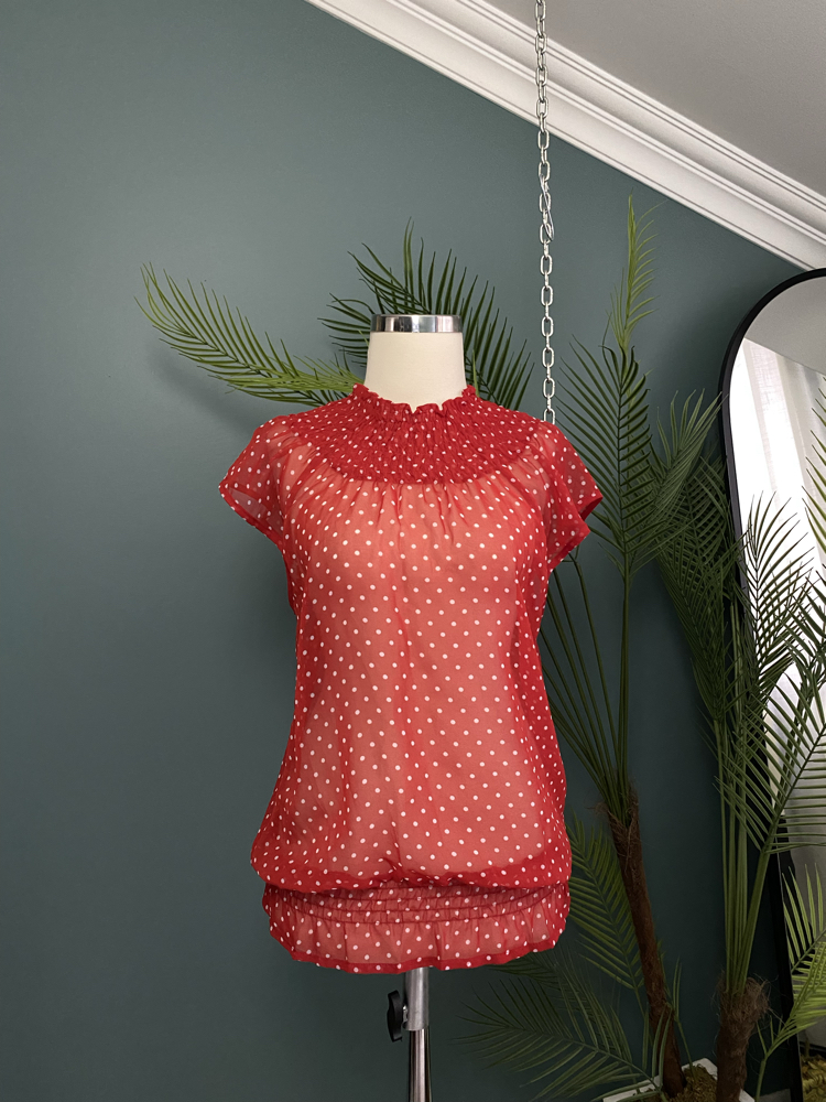 Red Polka Dot Top 