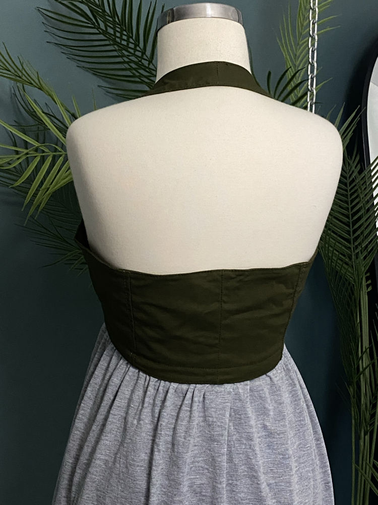 Halter Vest Babydoll Dress /Tunic
