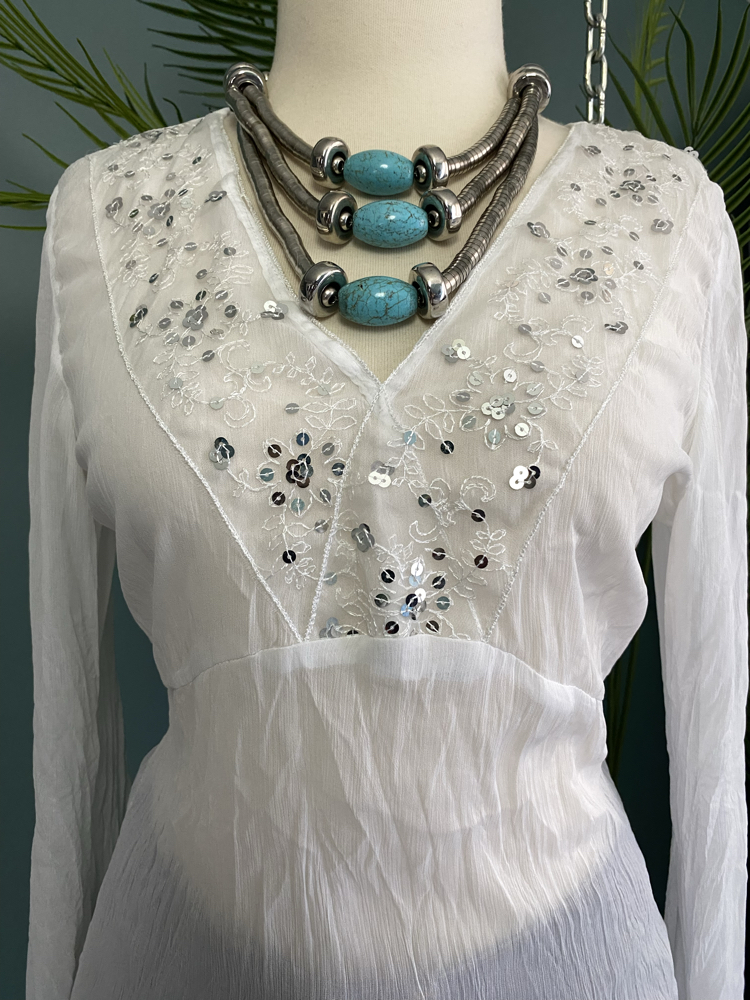 Du Se Sequin Blouse