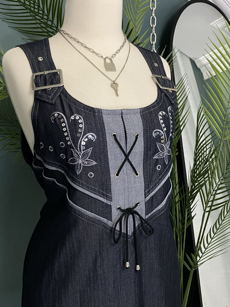 Lace-Up Pinafore