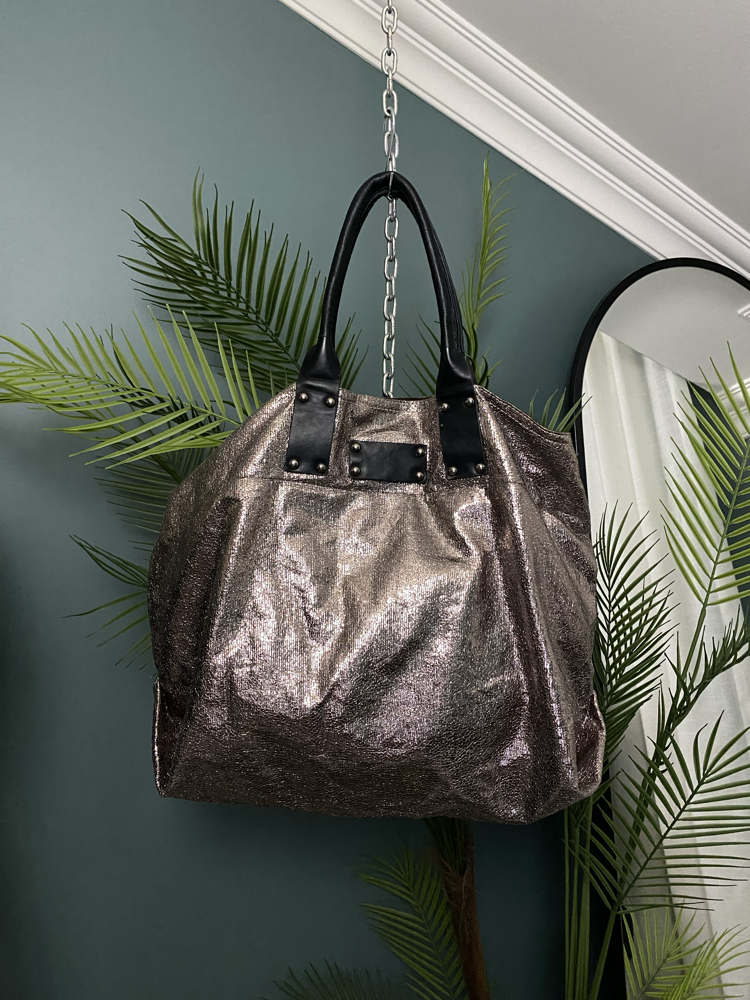 Metallic Tote