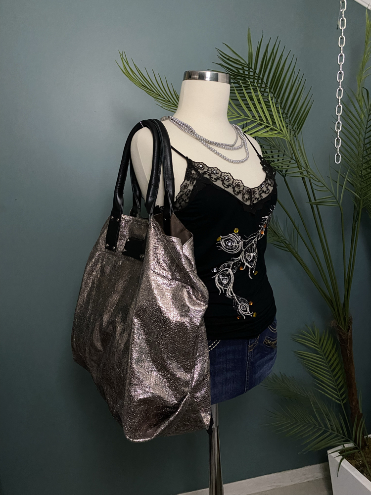 Metallic Tote
